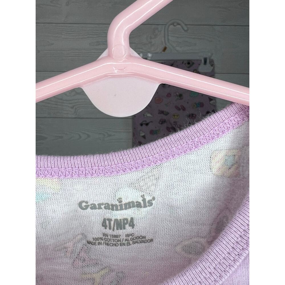 Garanimals toddler girl shortie Pajama set Size 4T - Picture 3 of 3